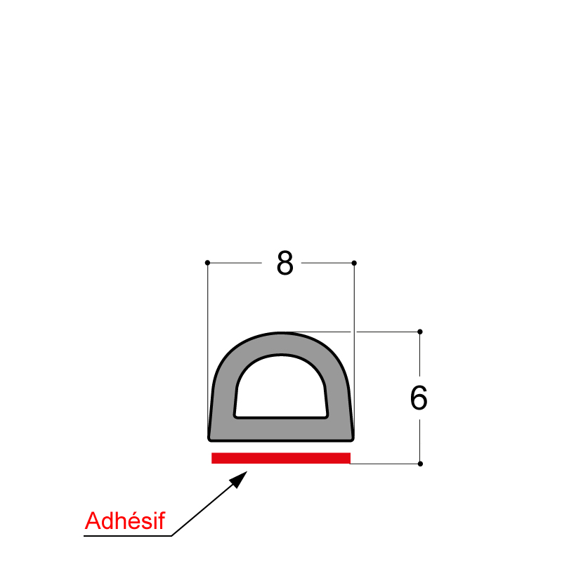 JOINT ADHESIF EPDM CELLULAIRE