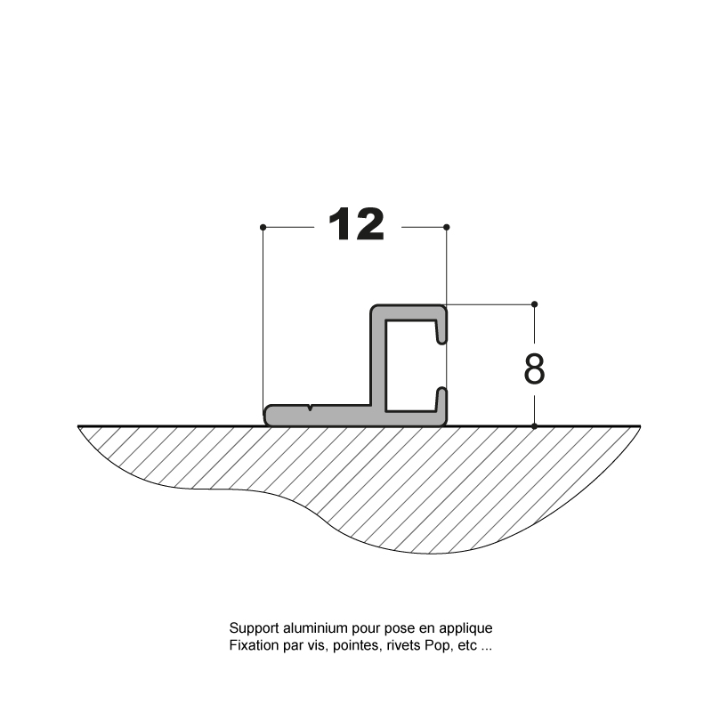 SUPPORT ALUMINIUM DE TYPE "A"