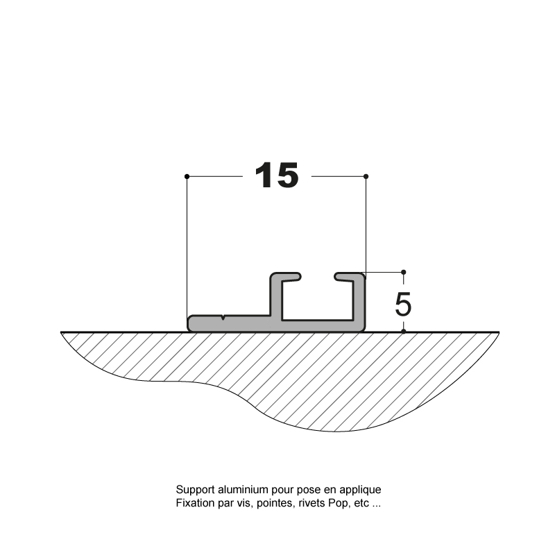 SUPPORT ALUMINIUM DE TYPE "B"