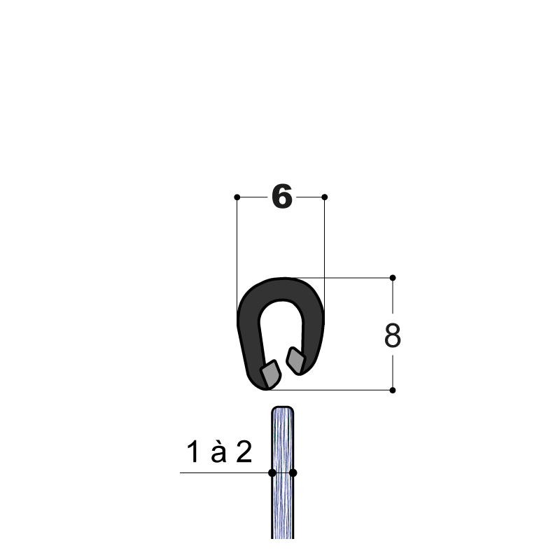 PROFIL BORD DE TOLE SIMPLE