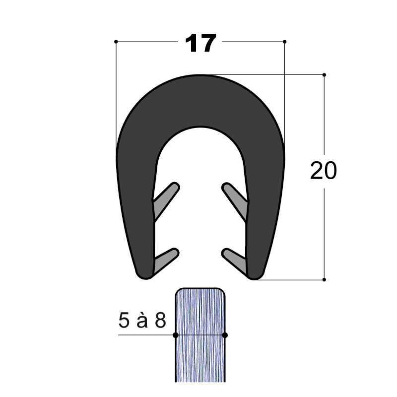 PROFIL BORD DE TOLE SIMPLE