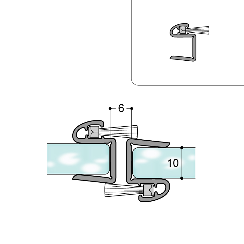 PLINTHE VERTICALE CLIPPABLE