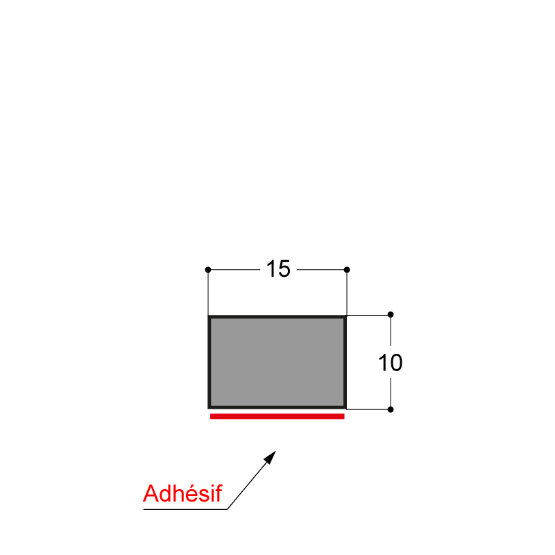 Fond de joint mousse 9x3 ou 12x4 adhésif noir (avec joint silicone) - JOINT  DUAL S.A.S.