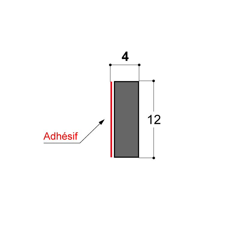 Fond de joint autocollant