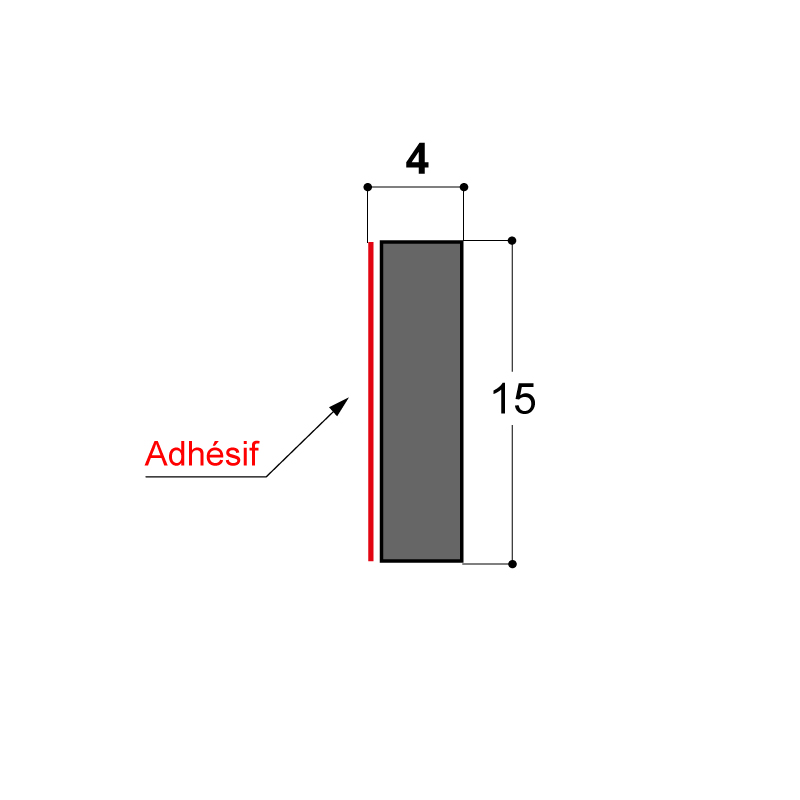 FOND DE JOINT NOIR ADHESIF POUR SILICONE