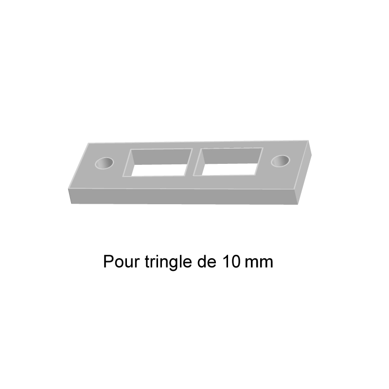 GACHE EP 3MM REVERSIBLE 9/13 POUR TRINGLE 10MM