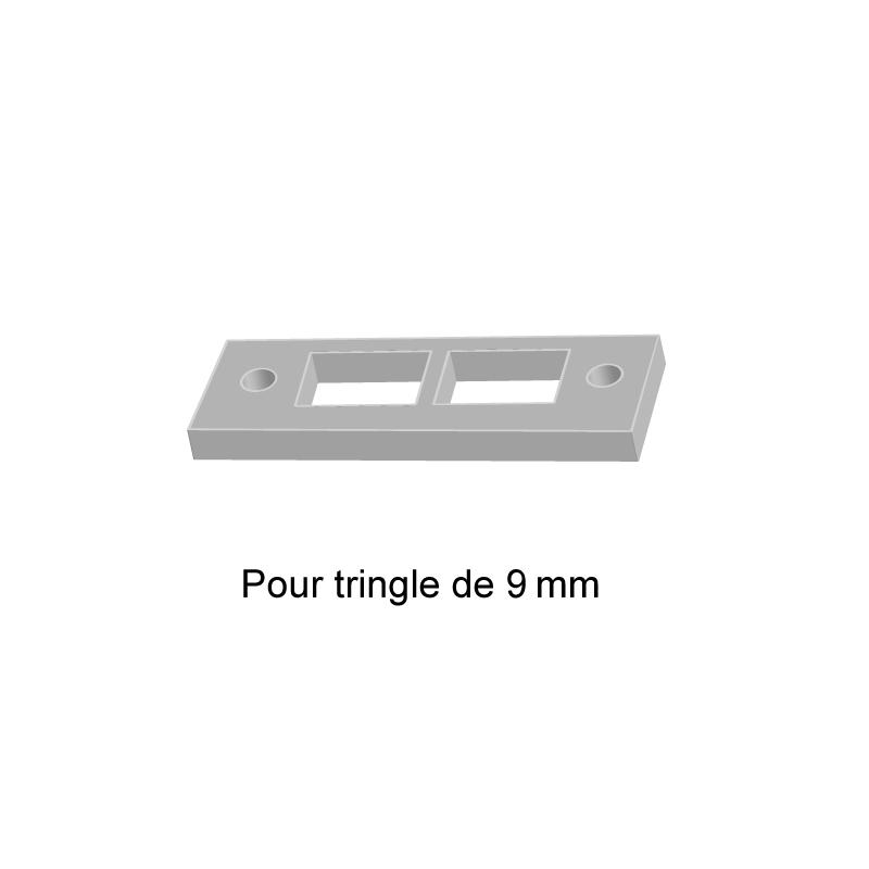 GACHE EP 3MM REVERSIBLE 9/13 POUR TRINGLE 9MM