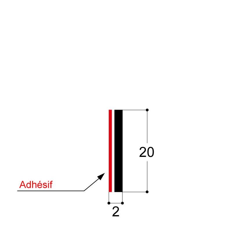 BANDE "HEATSEAL" RIGIDE ADHESIF