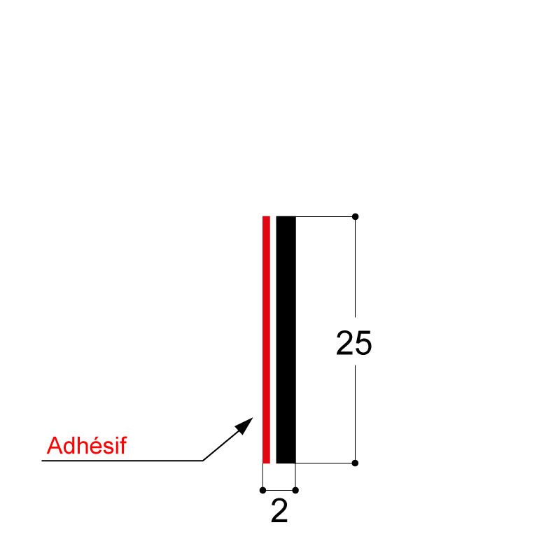 BANDE "HEATSEAL" RIGIDE ADHESIF