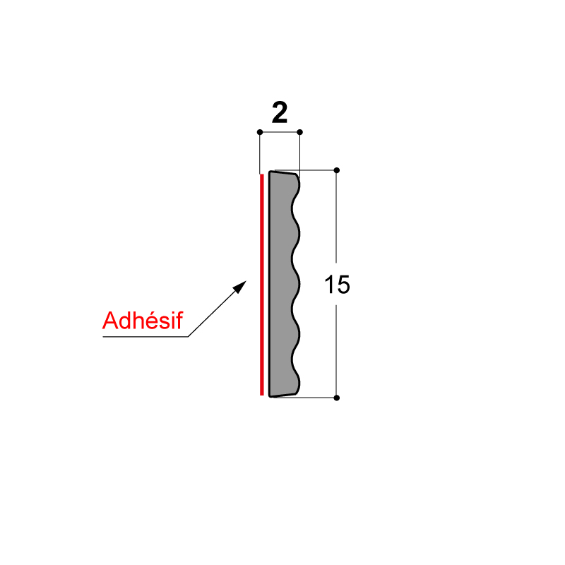 JOINT DE VITRAGE EPDM CELLULAIRE ADHESIF 