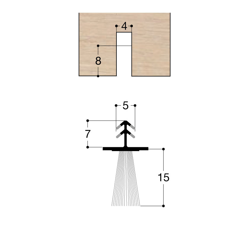 BROSSE DE BAS DE PORTE CHENE