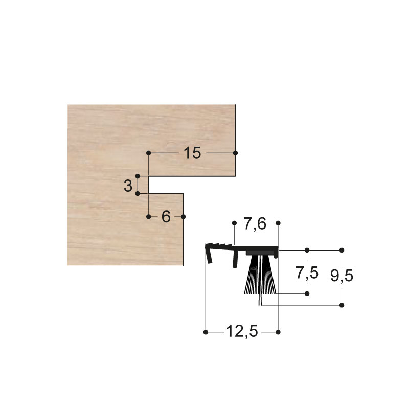 BROSSE DE CHASSIS COULISSANTS