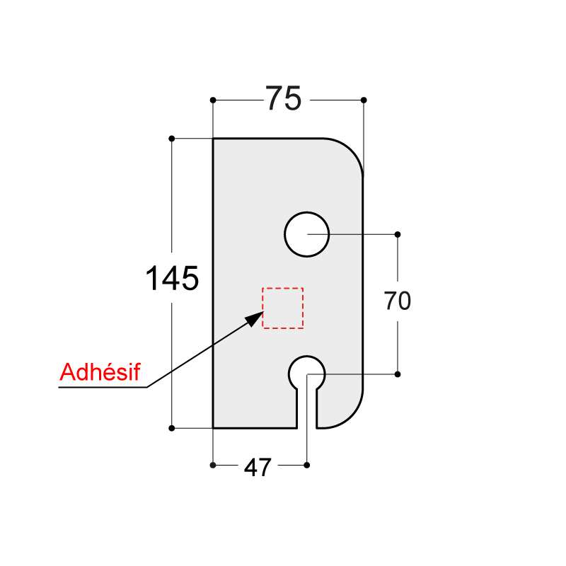 PAIRE DE PLAQUE DE PROTECTION + ADHESIF