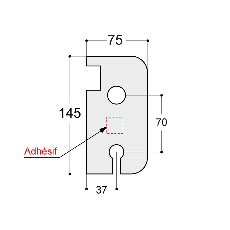 PAIRE DE PLAQUE DE PROTECTION + ADHESIF