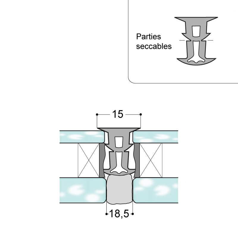 JOINT DE BOURRAGE ENTRE VITRAGES