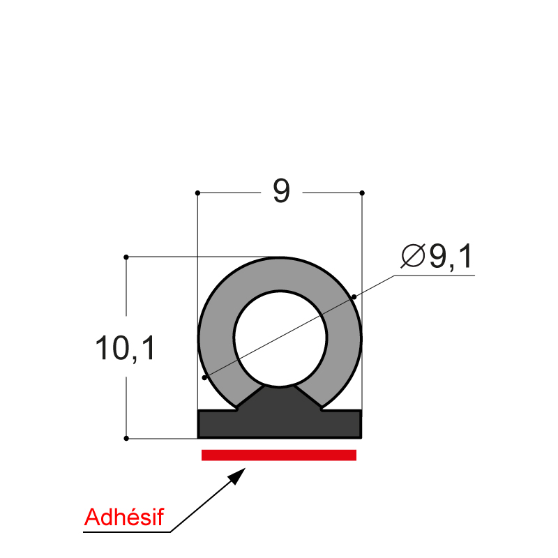 Joint Double pour Fenêtre en Bois - DX 1102