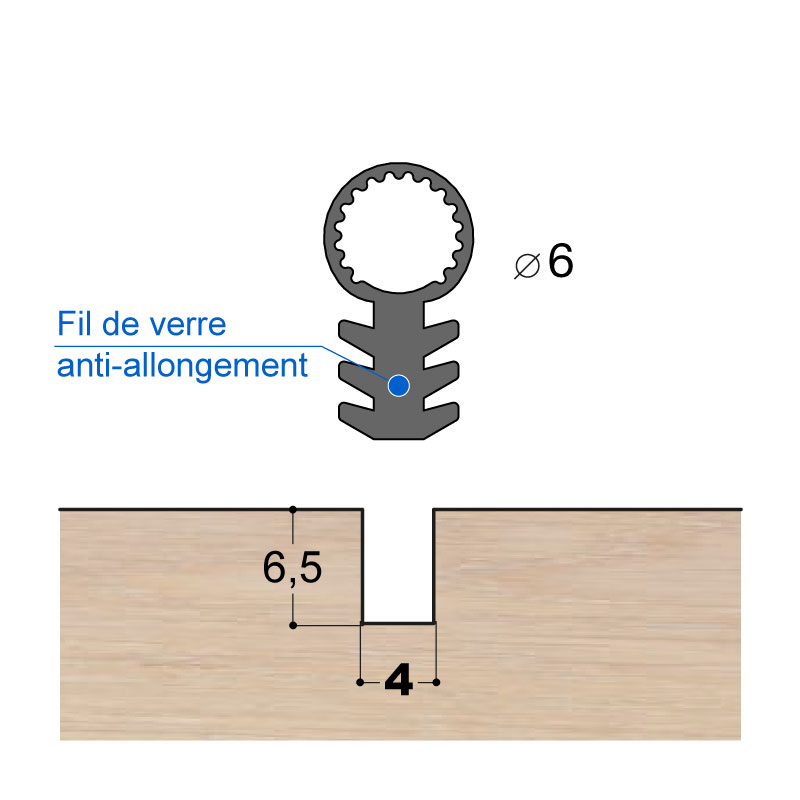 JOINT A TUBE EN SILICONE 