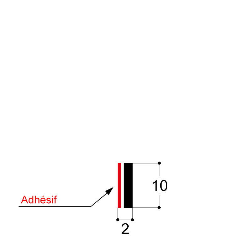 BANDE "WOLMANIT" RIGIDE ADHESIVE