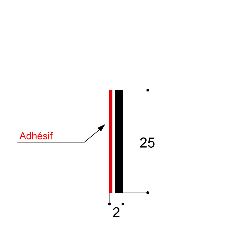 BANDE "WOLMANIT" RIGIDE ADHESIVE