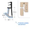 JOINT SOUPLE PROTEGE FEUILL 12 MM RAIN 4MM JEU 4MM