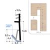 JOINT TPE PROTEGE FEUILL 15MM RAIN 3MM JEU 3MM