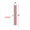ADHESIF DOUBLE FACE 25X2 MM