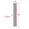 BANDE AHESIVE 2 FACES 30X3 MM