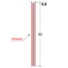 ADHESIF DOUBLE FACE 35X0.8 MM