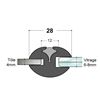 JOINT A CLE POUR TOLE DE 4 MM