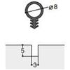 JOINT TUBE DIAM 8 MONO MATIERE