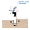 JOINT PVC PROTEGE DOUBLE-DURETE MARRON