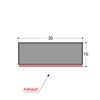 BANDE EPDM NOIR CELLULAIRE ADHESIVE 30X10MM