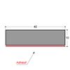 Joint caoutchouc adhesif Profilé P marron LxH=9x5,5mm (Rouleau 100 mètres)  de profil en d auto-adhésif